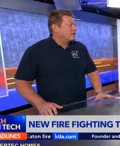 Holden Forrest discussing HiberTec in the KTLA studio